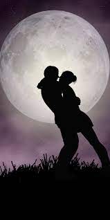 Full moon in night sky over water. Pin By Wallpapersmug Com On Goodnotes5 In 2021 Silhouette Art Silhouette Art Painting Romantic Wallpaper