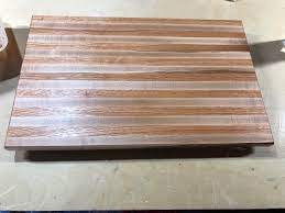 Oak exists mainly as red oak and white oak. My First Cutting Board Used Maple And Red Oak Strips Woodworking