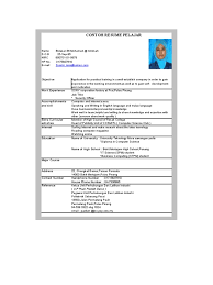 Online resume builder, resume samples/examples Contoh Resume Pelajar