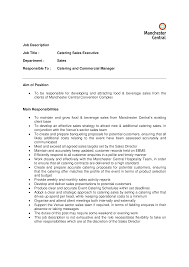 Catering Sales Executive Job Description How To Create A Catering Sales Executive Job Description Do Job Description Template Executive Jobs Job Description