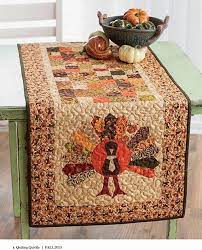Colorful autumn maple leaves thanksgiving party short table runner. Free Pattern Day Thanksgiving Quilted Table Runners Quilted Table Runners Patterns Thanksgiving Table Runner