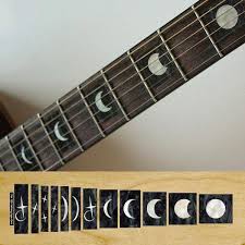 Moon Phases Fret Markers Inlay Stickers Decals Guitar Guitarlessons Learntoplayguitartutorials Guitares Peintes Ukulele Guitare