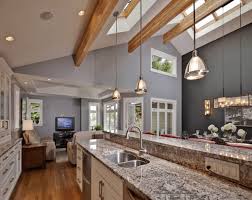 30 Best Kitchens With Vaulted Ceilings Vaulted Ceiling Kitchen Vaulted Ceiling Lighting Rustic Kitchen Lighting