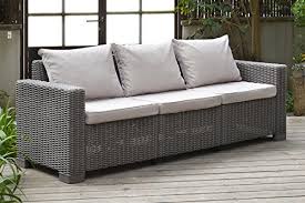 Shop a huge online selection at ebay.com. Allibert By Keter California 3 Seater Rattan Sofa Outdoor Garden Furniture Cappuccino With Sand Cushions Rattan Furniture Shop Uk Interior Furniture