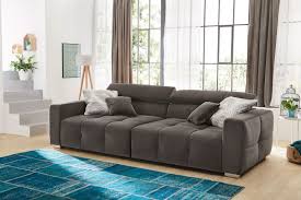 Bis zu 30% reduziert big sofas online kaufen bei otto › große auswahl top service top marken ratenkauf & kauf auf rechnung möglich › jetzt bestellen! Jockenhofer Polstermobel Big Sofa Trento In Grau Mobel Letz Ihr Online Shop
