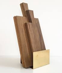 Bretterstander Von Raumgestalt I Holzdesignpur Bretter Messing Schneidebrett
