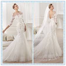 Wedding Dresses 2014 Mermaid Lace2014 New Designer Wedding Dress Lace Me Long Sleeve Wedding Dress Lace Designer Wedding Dress Lace Backless Lace Wedding Dress