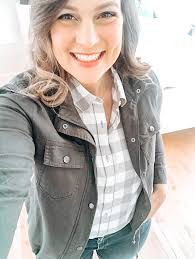 This is one of my favorite spring items -- the Drapey Utility Jacket from  Christopher and Banks is just so great! It's super soft with a really cute  shape AND it's on