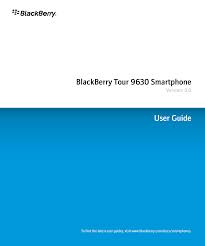 Manual - BlackBerry Tour 9630 - 5.0 ...