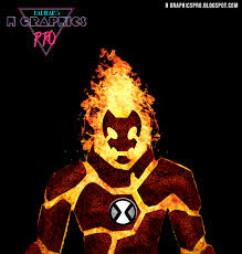 realsitic heatblast ben 10 by itsharman on deviantart