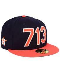 New Era Houston Astros Area Code 59fifty Fitted Cap Navy Orange 7 1 8 Fitted Caps Astros New Era