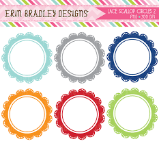 Boyish Scalloped Circles 01 Png 550 510 Clip Art Frame Clipart Circle Frames Clipart