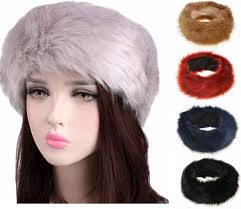 Winter Headband,MoreChioce Faux Fox Fur Headband Winter Earwarmer Headband  Faux Fur Ear Warmer Outdoor Warmer Head Wrap for Women,Dark Blue :  Amazon.com.au: Beauty