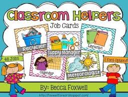 Classroom Jobs Classroom Helpers Helper Jobs Job Cards