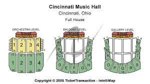 cincinnati music hall seating chart