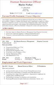 Customize your hr cv for specific positions. Hr Officer Cv Template Tips And Download Cv Plaza