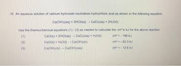 Leave a reply cancel reply. 10 An Aqueous Solution Of Calcium Hydroxide Chegg Com