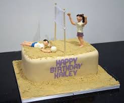 Sand Volleyball Cake Motivtorte Backen Kuchen