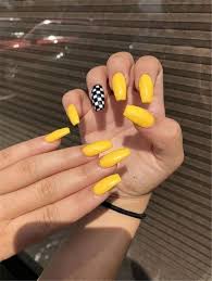 50 Perfect Styles Of Yellow Nail Designs This Summer Naildesign Nailarts Summernails Yellow Nails Design Nail Designs Summer Acrylic Summer Acrylic Nails