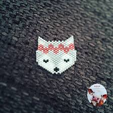 Danaaccessories Miyuki Miyukiaccessories Miyukibrooch Miyukibeads Miyukiwolf Beaded Handmade Handmadejewellery Elyapimi Dana Accessories
