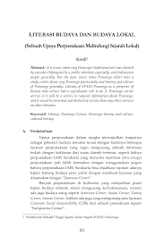 ꦫꦺꦪꦺꦴꦒ꧀, réyog) adalah tarian tradisional dalam arena terbuka yang berfungsi sebagai hiburan rakyat, mengandung unsur magis, penari utama adalah orang berkepala singa dengan hiasan bulu merak, ditambah beberapa penari bertopeng dan berkuda lumping. Literasi Budaya Dan Budaya Lokal Sebuah