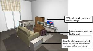 small open plan kitchen living room
