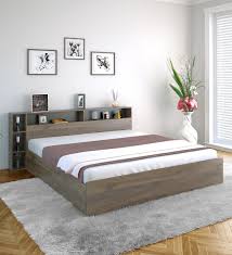 For a queen set, we can supply split box springs for an extra cost. Buy Torrie Queen Size Bed With Storage By Home Online Contemporary Queen Size Beds Beds Furniture Pepperfry Product
