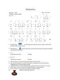 Dari sejarah pencipta, lirik, notasi &mldr; Soal Bulanan Sbdp 2 2
