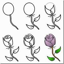 ️ supplies you might love (amazon. Pin By Kitze Katze On Tecnica De Pintura Flower Drawing Easy Flower Drawings Roses Drawing