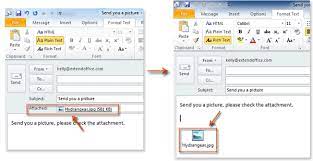 How to send a document along with your email using microsoft outlook. How To Insert Attachments In The Body Of Email Message In Outlook