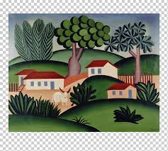 Tarsila do amaral: invención del arte moderno en brasil paisagem  antropofágica pintura, pintura, paisaje, palmera, hierba png | Klipartz