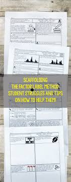 Scaffolding The Factor Label Method In The Chemistry Classroom Science And Math With Mrs Lau Chemistry Classroom Science Classroom Teaching Chemistry