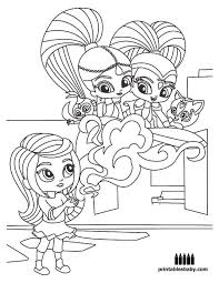 Shimmer and shine coloring pages. Get This Shimmer And Shine Coloring Pages To Print Cvf4