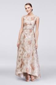 Brocade Tea Length Dress With Crystal Belt Tea Length Dresses Mother Of The Bride Dresses Mother Of Groom Dresses
