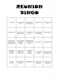 Free Bingo Games To Play For Fun Reunion Bingo Free Printable Family Reunion Games Family Reunion Themes Family Reunion Decorations