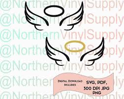 Angel Wings Svg Wings Svg Boho Svg Remembrance Svg Wings Etsy Svg Silhouette Cameo Etsy