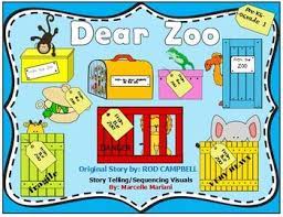Dear Zoo Story Sequencing Re Telling Visuals Freebie Dear Zoo Dear Zoo Activities Zoo Activities