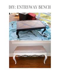 This bench is mostly decorative with the intent to be used as a small coffee or side table. Diy Turn An Old Coffee Table Into A Bench My Kind Of Glam