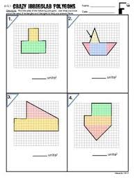 6 G 1 Crazy Irregular Polygons By Mr Alexander Tpt Irregular Polygons Polygon Irregular