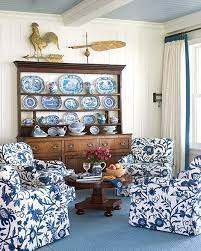Salute To Summer Blue And White Living Room White Home Decor Blue Decor