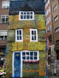 The Knitted House Yarn Bombing Yarn Art Knit Art