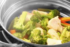 After removing the main part of the stem, the broccoli was cut into floweret pieces. How To Cook Vegetables Pressure Cooker Steamer Methods By Archana S Kitchen