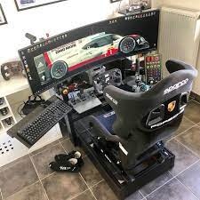 simracing mechanics on instagram setup by marbec6 simracingmechanics video game rooms video game room design computer gaming room