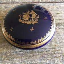 Elegant Antique French C I D Limoges Porcelain Bonbonniere Or Jewellery Box With Makers Mark On Its Base For A Collector French Antiques Collectible Porcelain Makers Mark