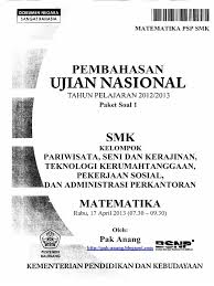 Soal un matematika smk 2018 dan pembahasannya pdf. Kumpulan Soal Un Matematika Smk Dan Pembahasannya 2016 Masnurul
