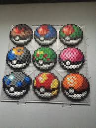 The Apricorn Pokeballs Of Johto Diy Perler Beads Perler Beads Designs Pokemon Perler Beads