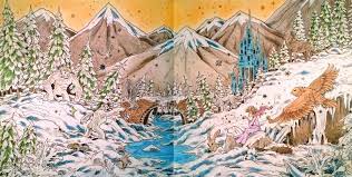 Kerby Rosanes Mythomorphia Mystical Mountains Coloured With Prismacolor Nature Art Art Coloring Books