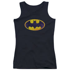 Batman Girls Tank Top Bm Neon Distress Logo