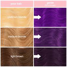 This violet black hair color includes pure ionic micro pigments to ensure more intense, deeper results. Genie Hair Dye Deep Purple Violet Hair Color Dyed Hair Hair Tint Semi Permanent Hair Dye