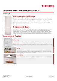 Blomberg's sleek refrigerators harmonize contemporary design sensibilities with the highest performance and efficiency standards. Blomberg Brfb1452ssn Specification Manualzz